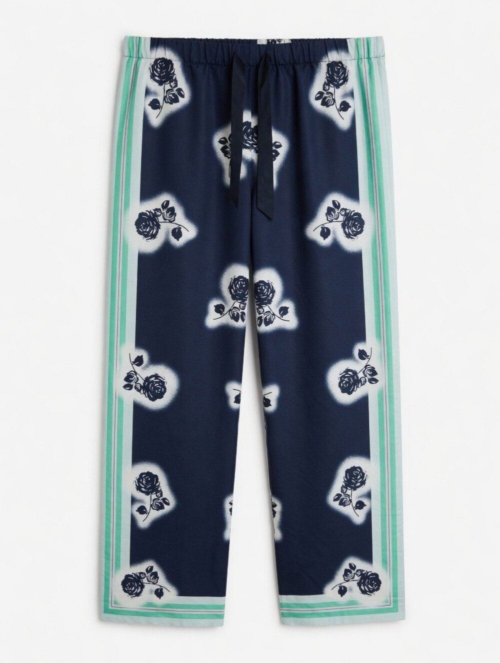 Victoria's Secret Lounge Wear - Navy and White Floral /Mint Green Accents